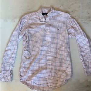 Men’s Small Polo Classic Fit Gingham Shirt
